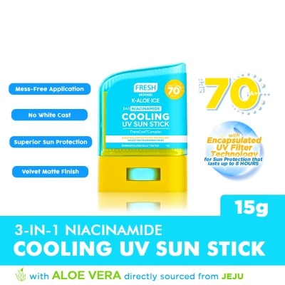 FRESH FRESH Skinlab K-Aloe Ice 3 in 1 Niacinamide Cooling UV Sun Stick SPF 70 15g