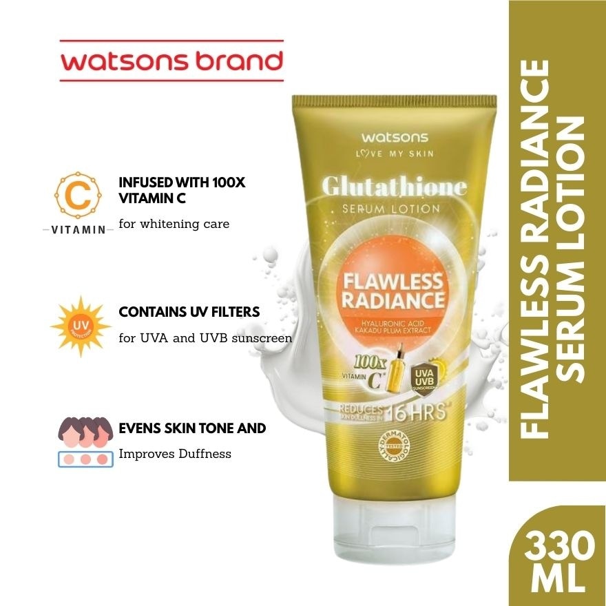 WATSONS Glutathione Flawless Radiance Serum Lotion 330ml