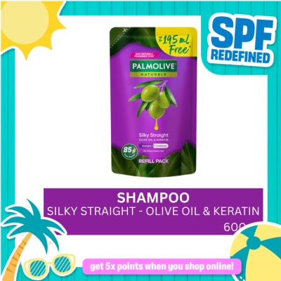 PALMOLIVE - Palmolive Naturals Silky Straight Shampoo 600mL Refill Pack
