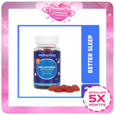 WELLSPRING - WELLSPRING Melatonin for Sleep With Vitamin B6 Passiflora Extract Vitamin Gummies 30s