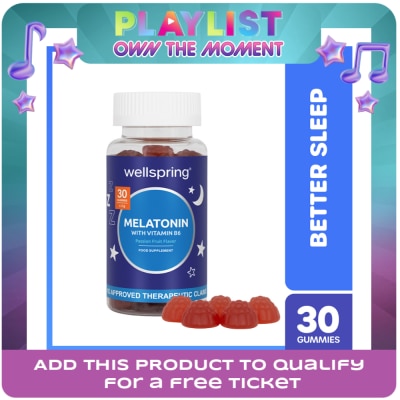 WELLSPRING - WELLSPRING Melatonin for Sleep With Vitamin B6 Passiflora Extract Vitamin Gummies 30s