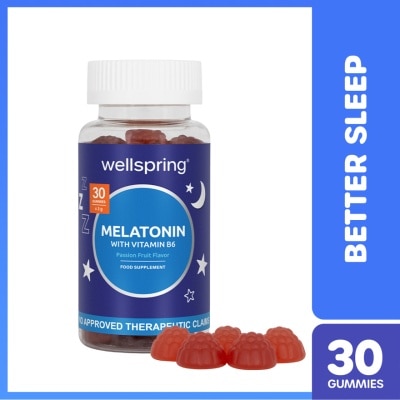 WELLSPRING WELLSPRING Melatonin for Sleep With Vitamin B6 Passiflora Extract Vitamin Gummies 30s