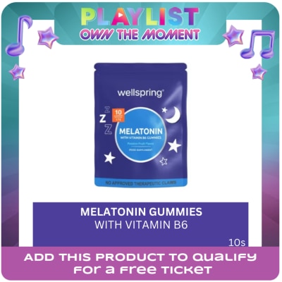 WELLSPRING - WELLSPRING Melatonin with Vitamin B6 Gummies 10s