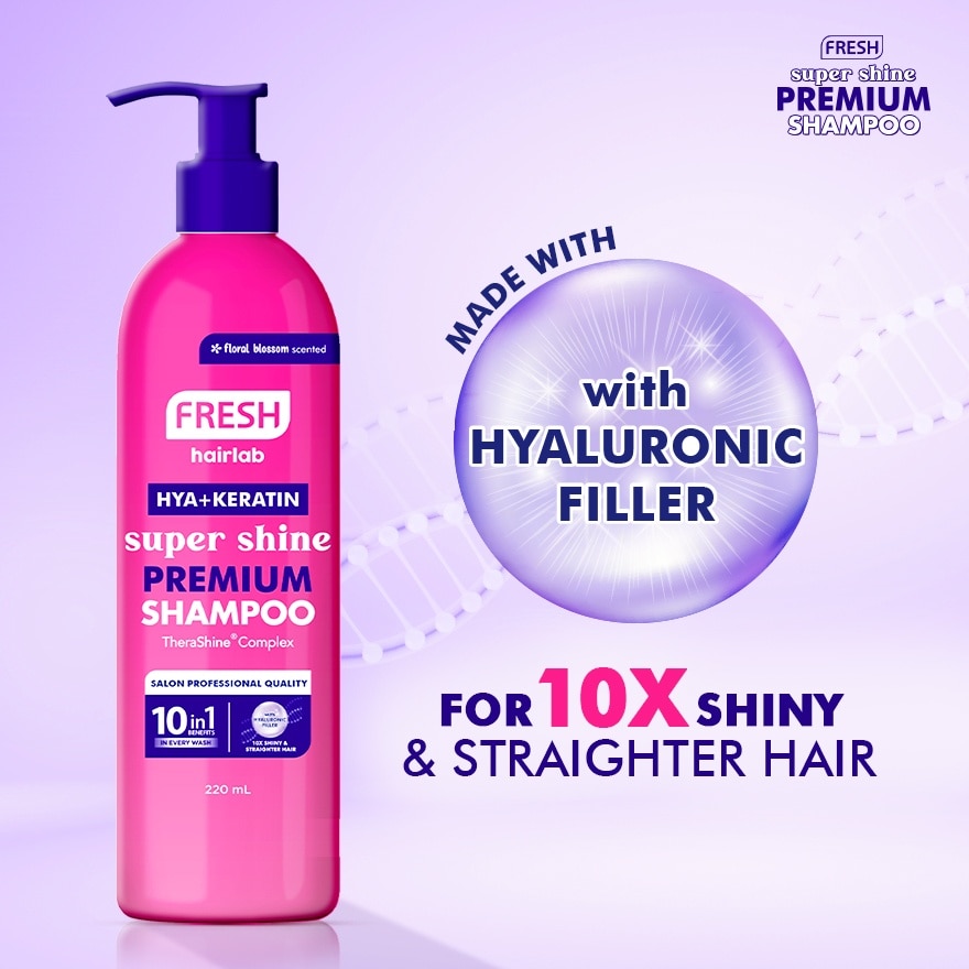 FRESH Hairlab Hya Keratin Super Shine Premium Shampoo 220ml