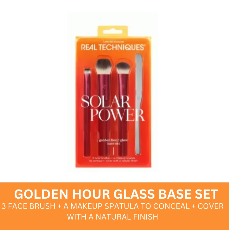 REAL TECHNIQUES Solar Power Golden Hour Glow Base Set