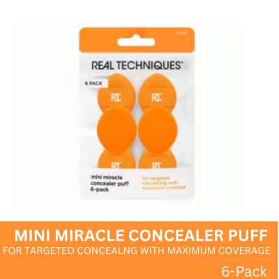 REAL TECHNIQUES REAL TECHNIQUES Mini Miracle Concealer Puff 6 Pack