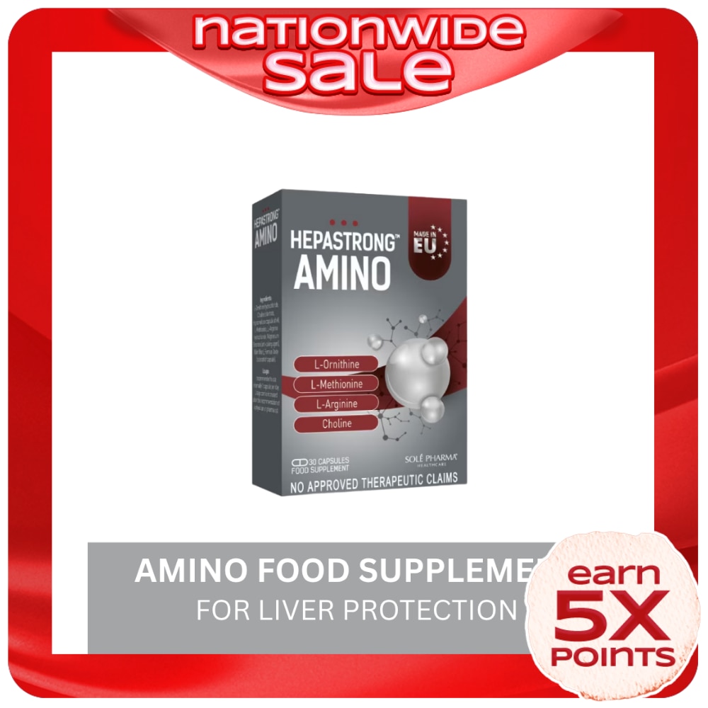HEPASTRONG Amino Food Supplement 30 Capsules