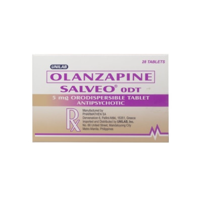 SALVEO SALVEO ODT Olanzapine Orodispersible Tablet Antipsychotic 5mg Sold Per Piece [PRESCRIPTION REQUIRED]