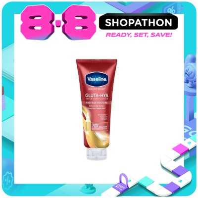 VASELINE - VASELINE Healthy Bright Gluta-Hya Serum Burst Lotion Pro-Age Restore 330ml image