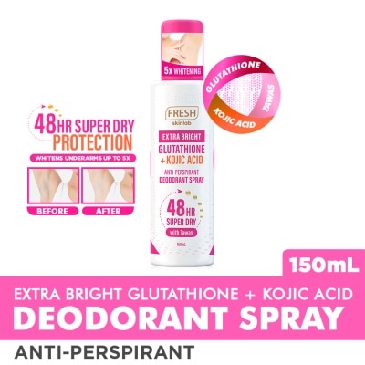 FRESH FRESH Skinlab Extra Bright Glutathione + Kojic Acid Anti-Perspirant Deodorant Spray 150ml
