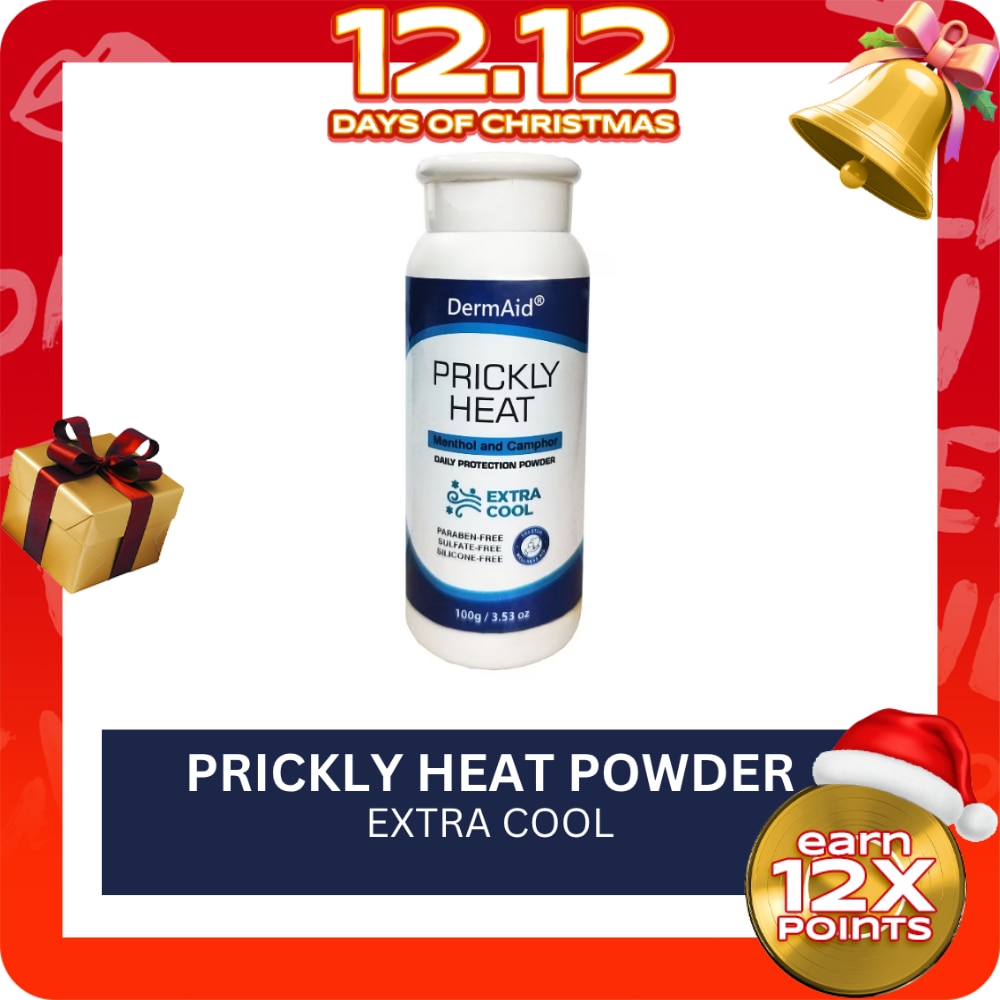 DERMAID Extra Cool Prickly Heat Powder 100g