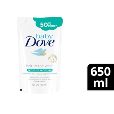 BABY DOVE Baby Dove Hairtoe Sensitive Moisture Refill 650ml