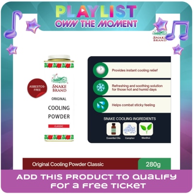 SNAKE BRAND - SNAKE BRAND Prickly Heat Original Cooling Powder Classic 280g