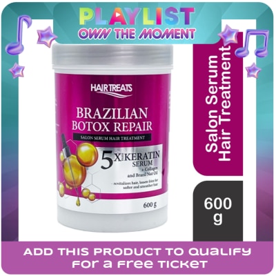 HAIR TREATS - Hair Treats Brazilian Botox Repair Salon Serum Hair Treatment 5X More Keratin Serum Collagen And Brazil Nut Oil