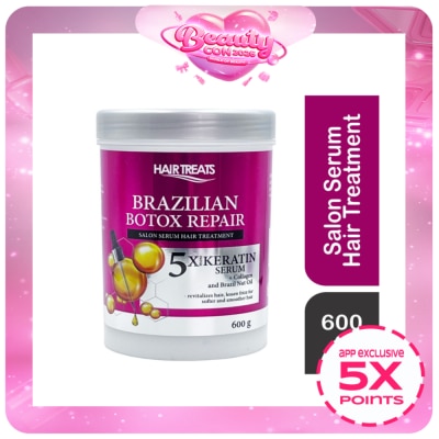 HAIR TREATS - Hair Treats Brazilian Botox Repair Salon Serum Hair Treatment 5X More Keratin Serum Collagen And Brazil Nut Oil