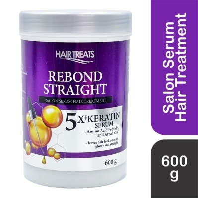 HAIR TREATS Hair Treats Rebond Straight Salon Serum Hair Treatment 5X More Keratin Serum  Amino Acid Peptide And Argan Oil