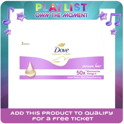 DOVE - DOVE Radiant+Care Serum Bar Triples 50x Niacinamide + Omega 6 90G 3x