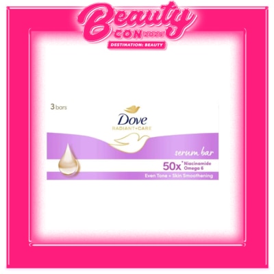DOVE DOVE Radiant+Care Serum Bar Triples 50x Niacinamide + Omega 6 90G 3x