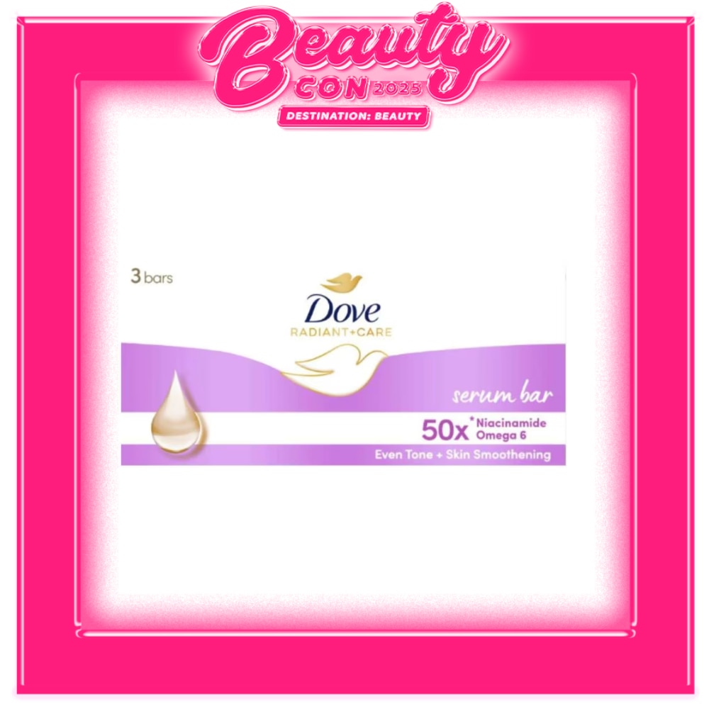 DOVE Radiant+Care Serum Bar Triples 50x Niacinamide + Omega 6 90G 3x