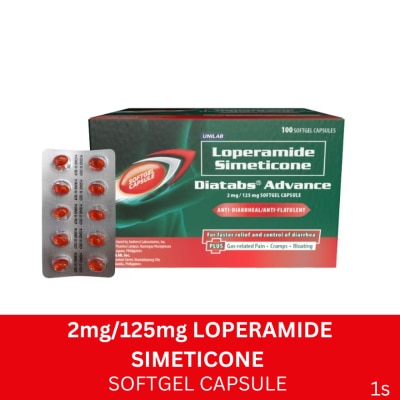 DIATABS DIATABS DIATABS Advance 2mg/125mg Capsule Sold Per Piece