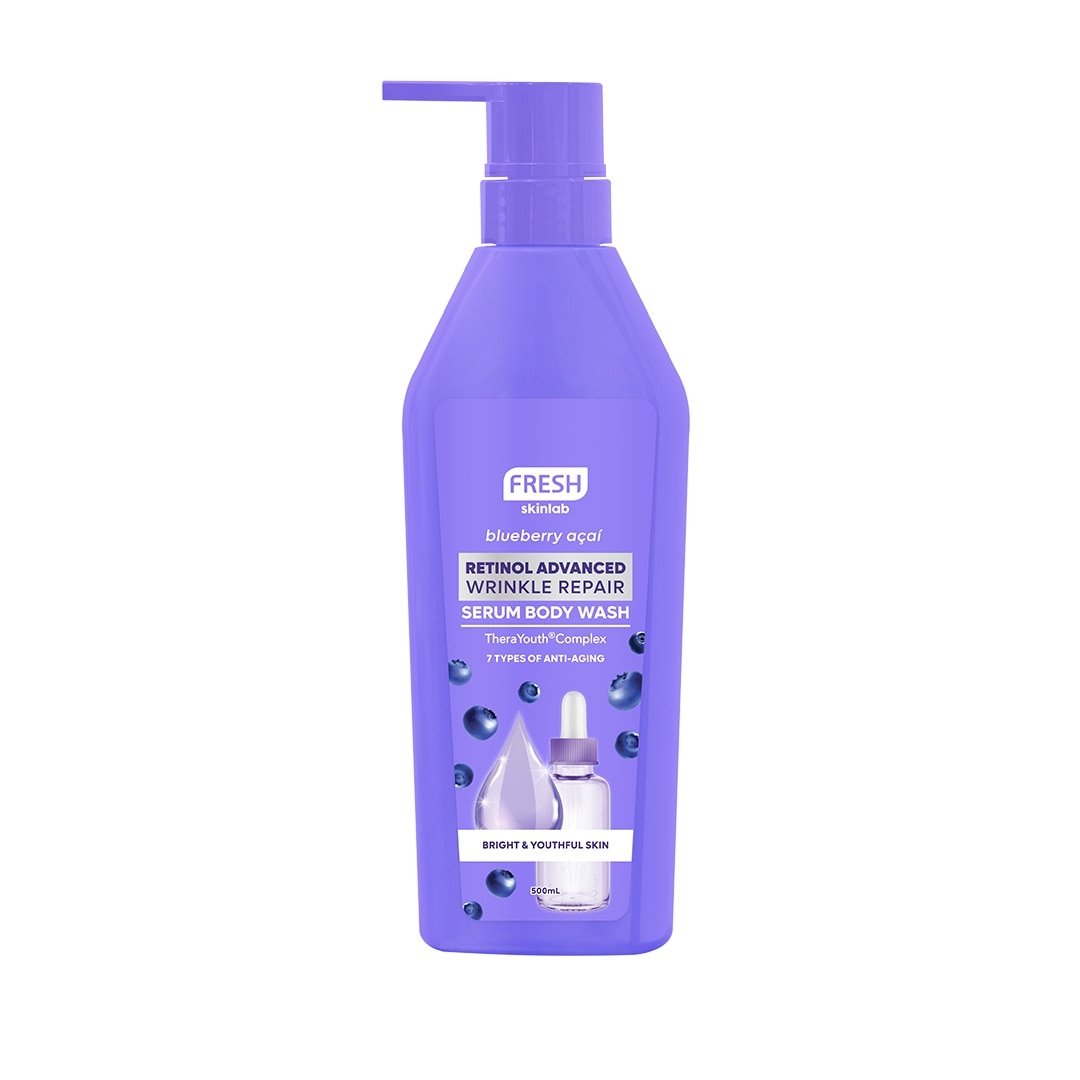 FRESH Skinlab Blueberry Acai Retinol Advanced Wrinkle Repair Serum Bodywash 500ml