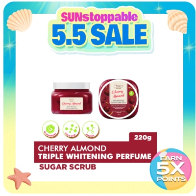 FRESH - FRESH Skinlab Milk White Cherry Almond Triple Whitening Perfumed Sugar Scrub 220g