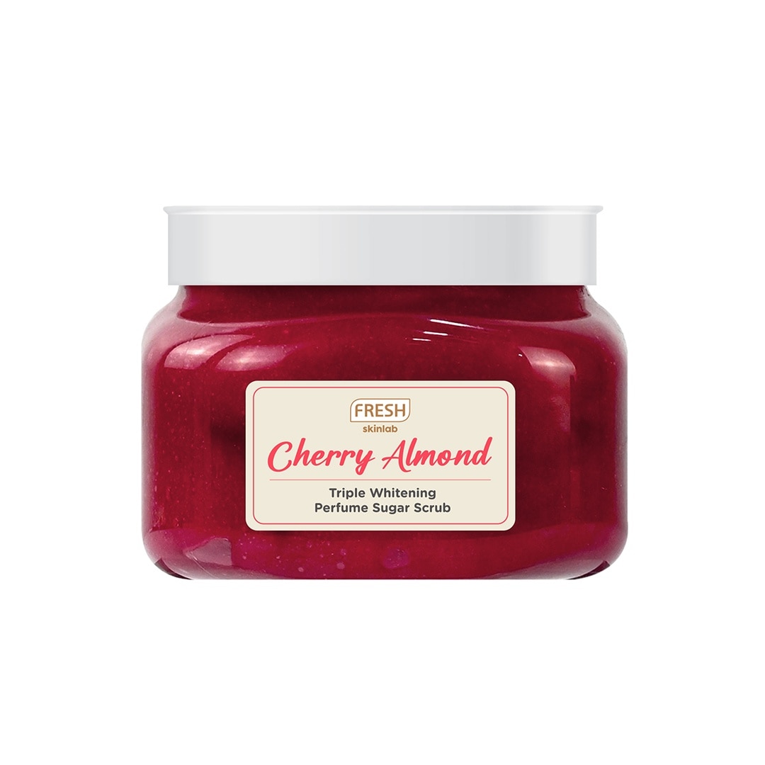 FRESH Skinlab Milk White Cherry Almond Triple Whitening Perfumed Sugar Scrub 220g