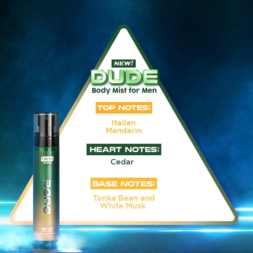 FRESH Scentlab Dude Body Mist For Men 88ml