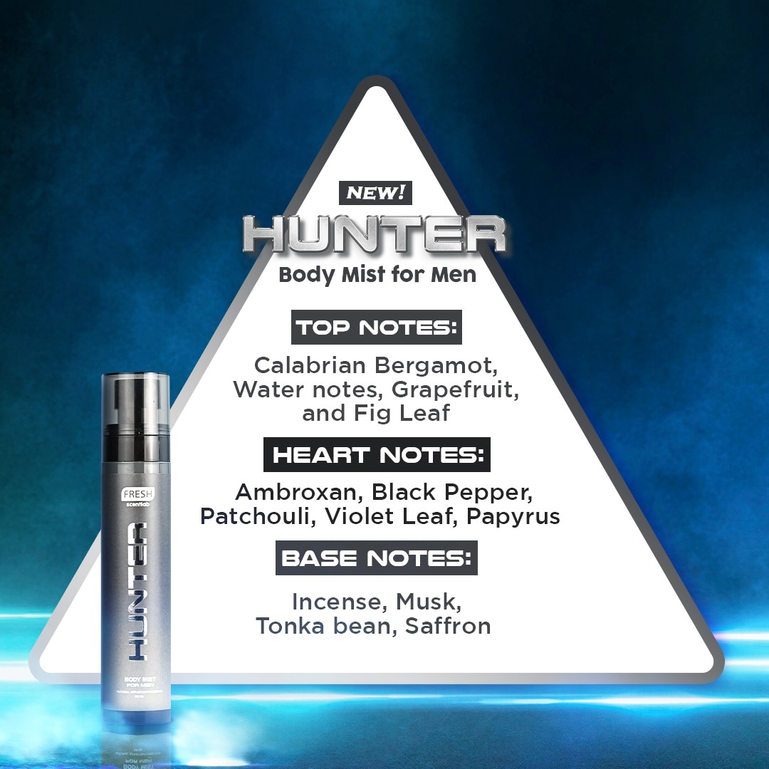 FRESH Scentlab Hunter Body Mist For Men 88ml