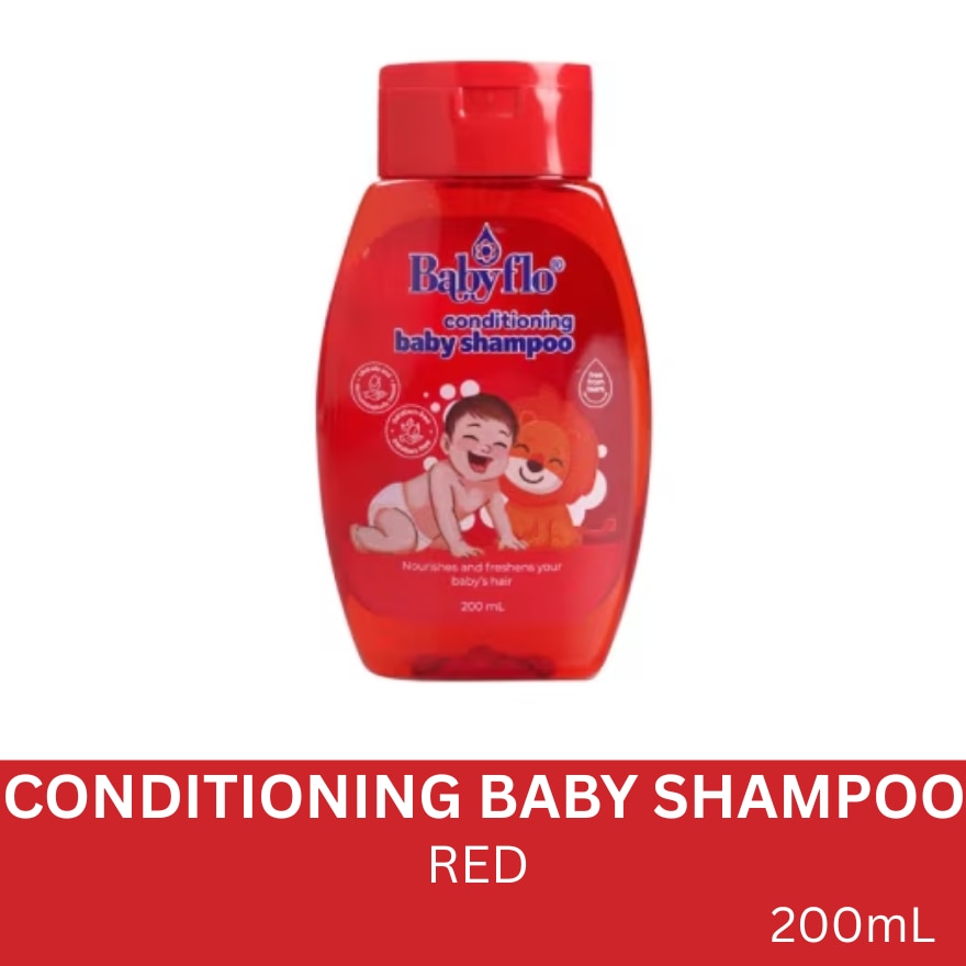 Babyflo Baby Conditioning Shampoo Red 200mL