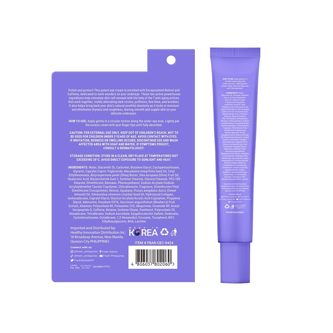FRESH Skinlab Retinol Advanced Wrinkle Repair Caffeine Eye Cream 20g