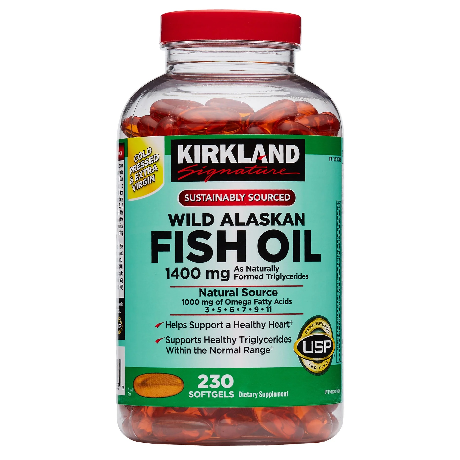 Kirkland Signature Wild Alasakan Fish Oil 1400Mg