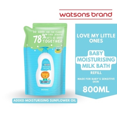 WATSONS WATSONS Moisturizing Milk Baby Bath Refill 800ml