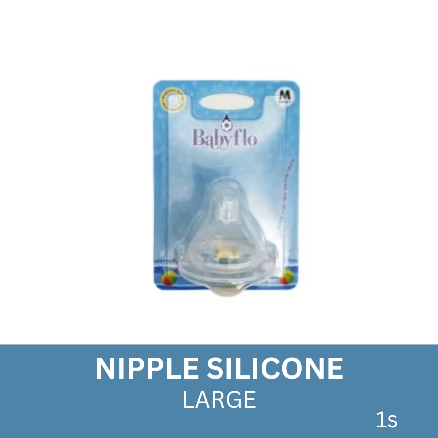 BABYFLO Nipple Wideneck Silicone 1s medium