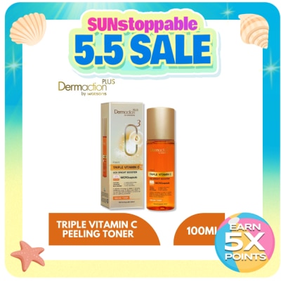 DAP BY WATSONS - WATSONS Dermaction Plus Vitamin C Facial Peeling Toner 100ml