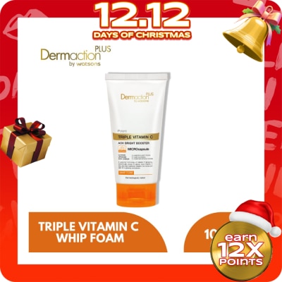 DAP BY WATSONS WATSONS Dermaction Plus Triple Vitamin C Whipped Facial Foam 100g