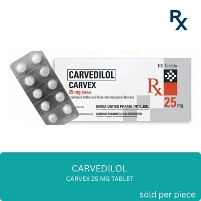 CARVEX - CARVEX 25mg Tablet X 100