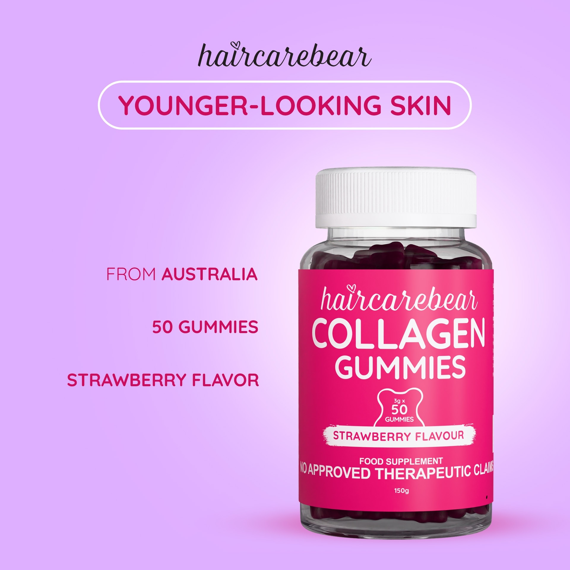 HAIRCAREBEAR Collagen 50 gummies