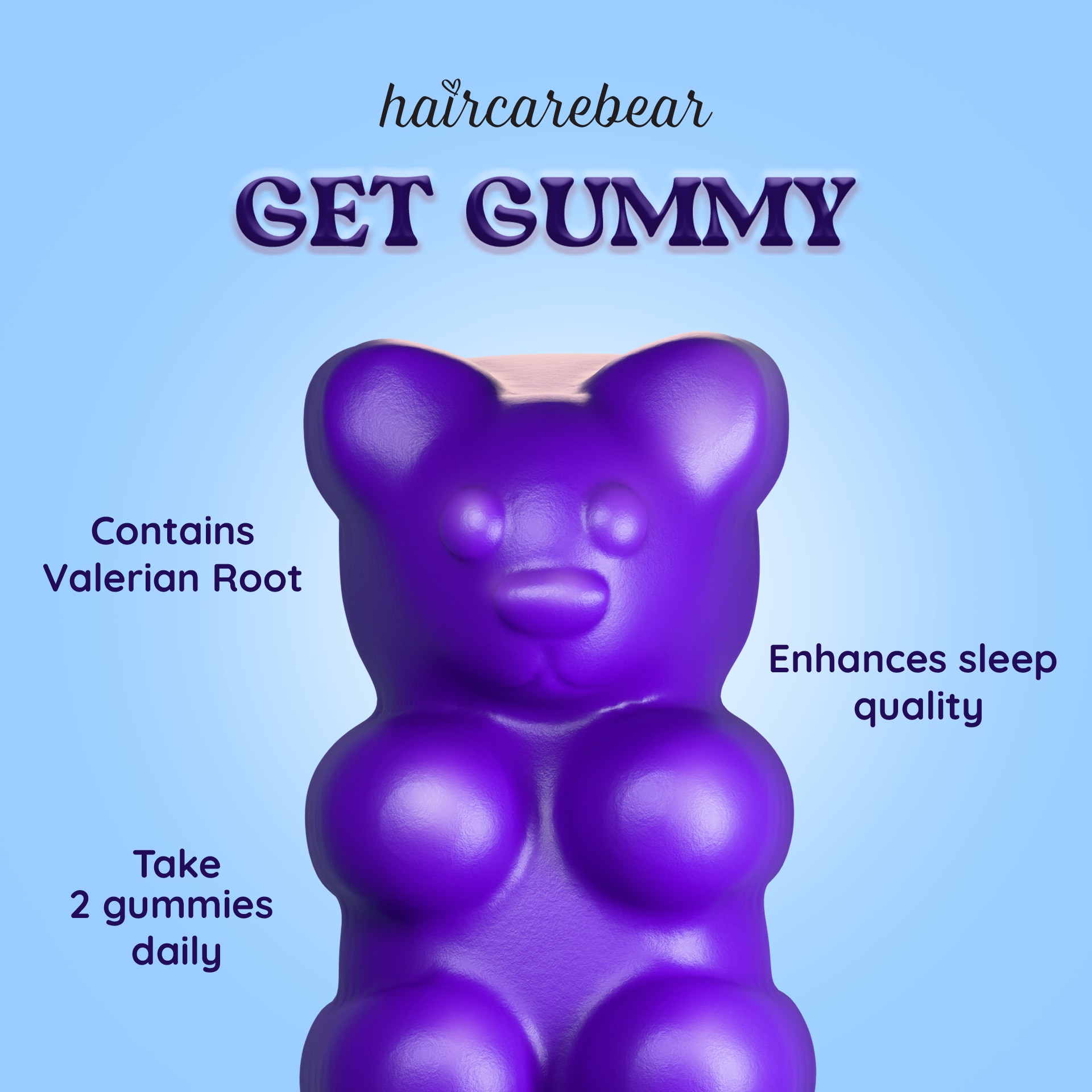 HAIRCAREBEAR Sleep Valerian Root 60 gummies