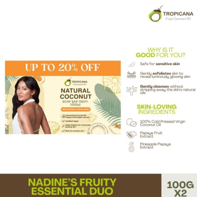 TROPICANA - TROPICANA Nadine's Fruity Essentials Duo Bar Soap