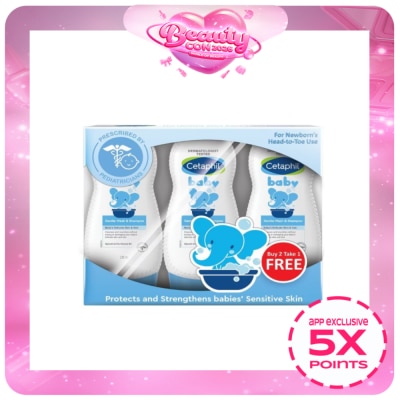 CETAPHIL - CETAPHIL Baby Gentle Wash And Shampoo 230ml 2+1