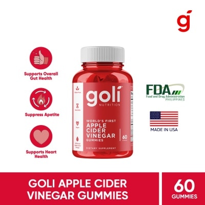 GOLI GOLI Apple Cider Vinegar Gummies 60s