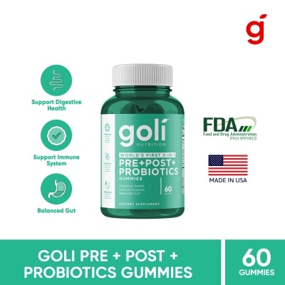 GOLI GOLI Pre+Post+Probiotics Gummies