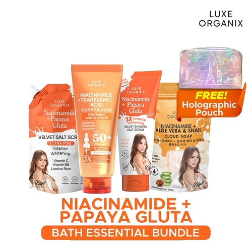 LUXE ORGANIX Niacinamide + Papaya Gluta Body Glow Bundle