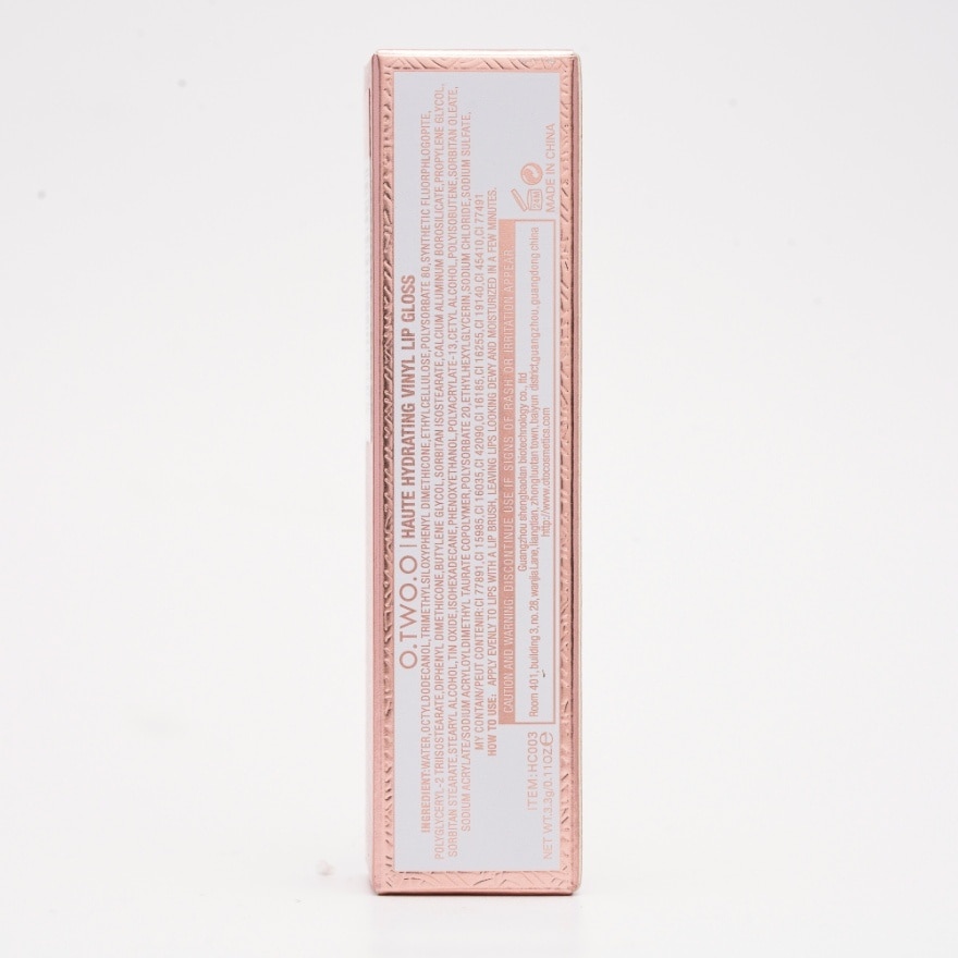 OTWOO Haute Hydrating Vinyl Lip Gloss 04 Sakura 3 3g