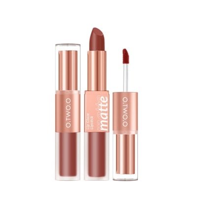 OTWOO OTWOO Splendid Matte Double Ended Lip Glaze And Lipstick L09 Terracotta