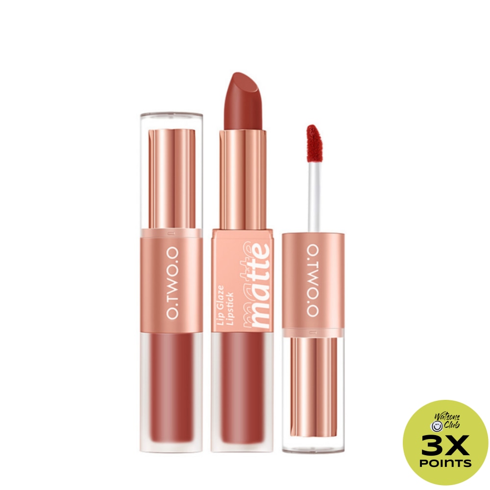 OTWOO Splendid Matte Double Ended Lip Glaze And Lipstick L11 Pumpkin
