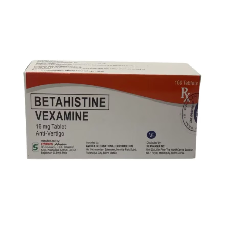 VEXAMINE 16mg Anti Vertigo [PRESCRIPTION REQUIRED]