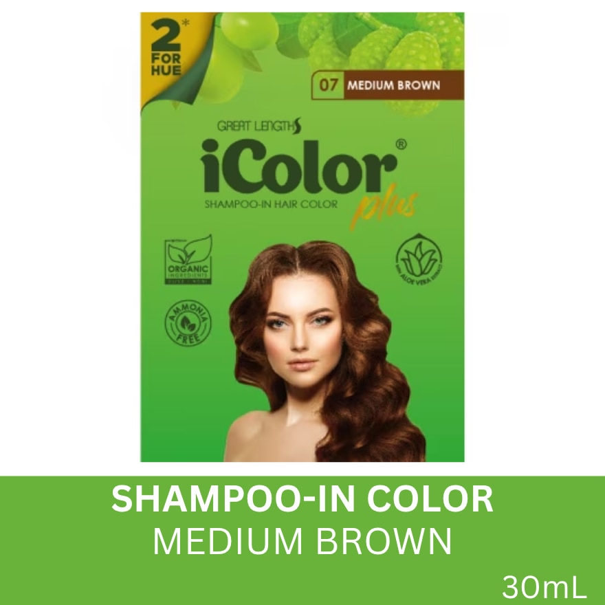 ICOLOR Plus Shampoo Dye 2 For Hue Medium Brown 30ml