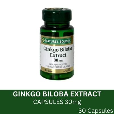 NATURES BOUNTY NATURES BOUNTY Ginkgo Biloba 30mg 30 Capsules